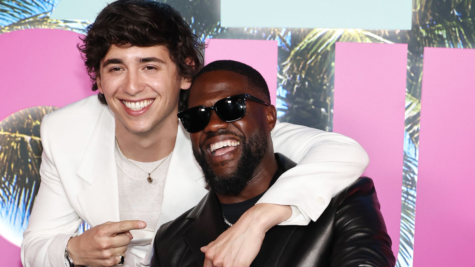 Marcello HernÃ¡ndez and Kevin Hart attend the screening of Netflix's 