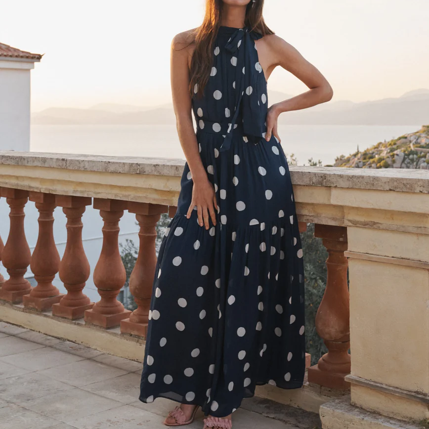 Boden, Polka Dot Maxi Dress