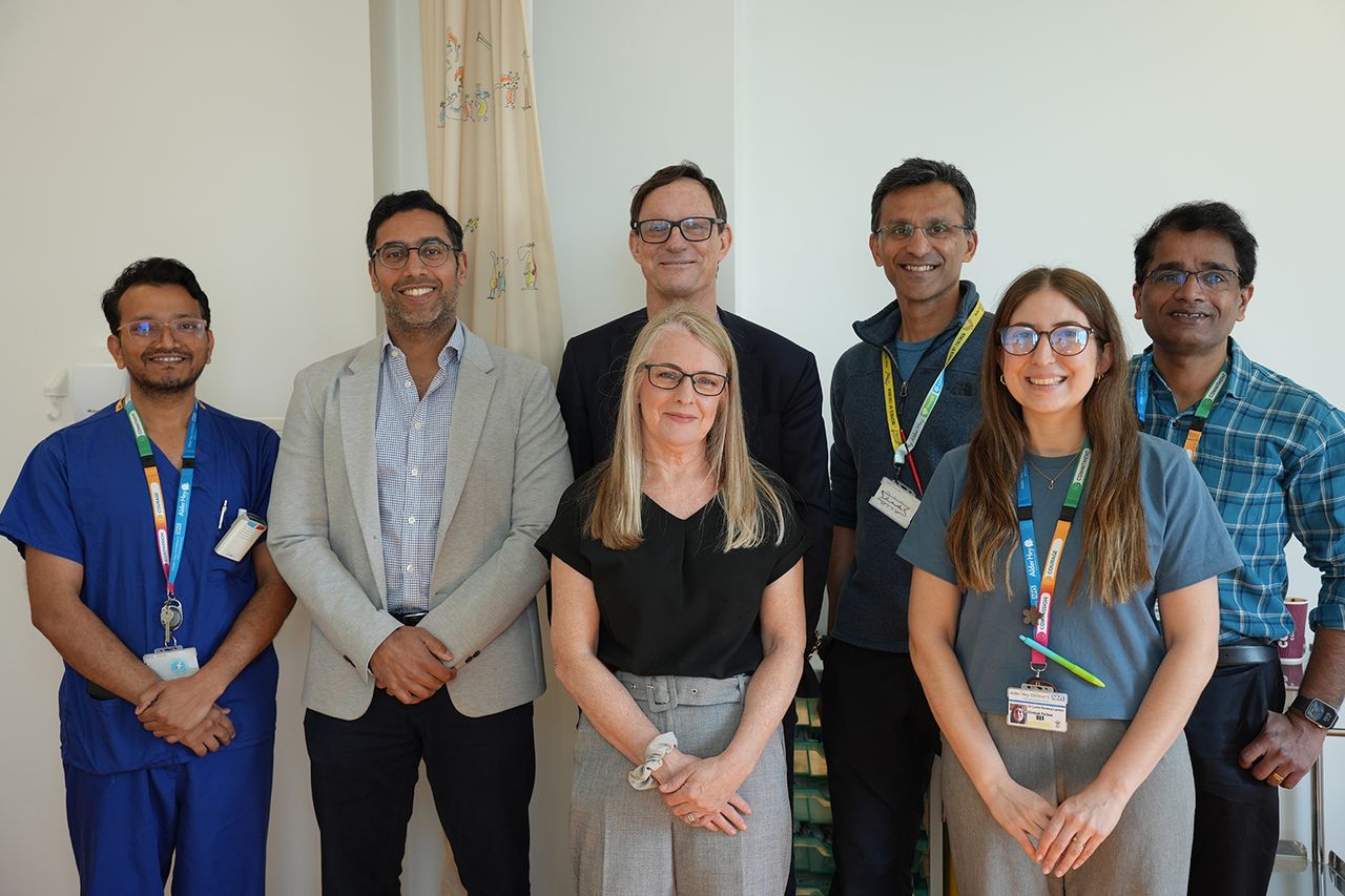 Members of Alder Hey's specialist team, including consultant neurosurgeon Vejay Vakharia
