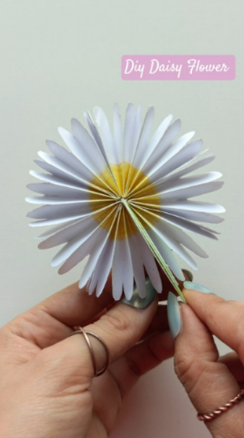 The secret to making beautiful paper daisy flowers at home