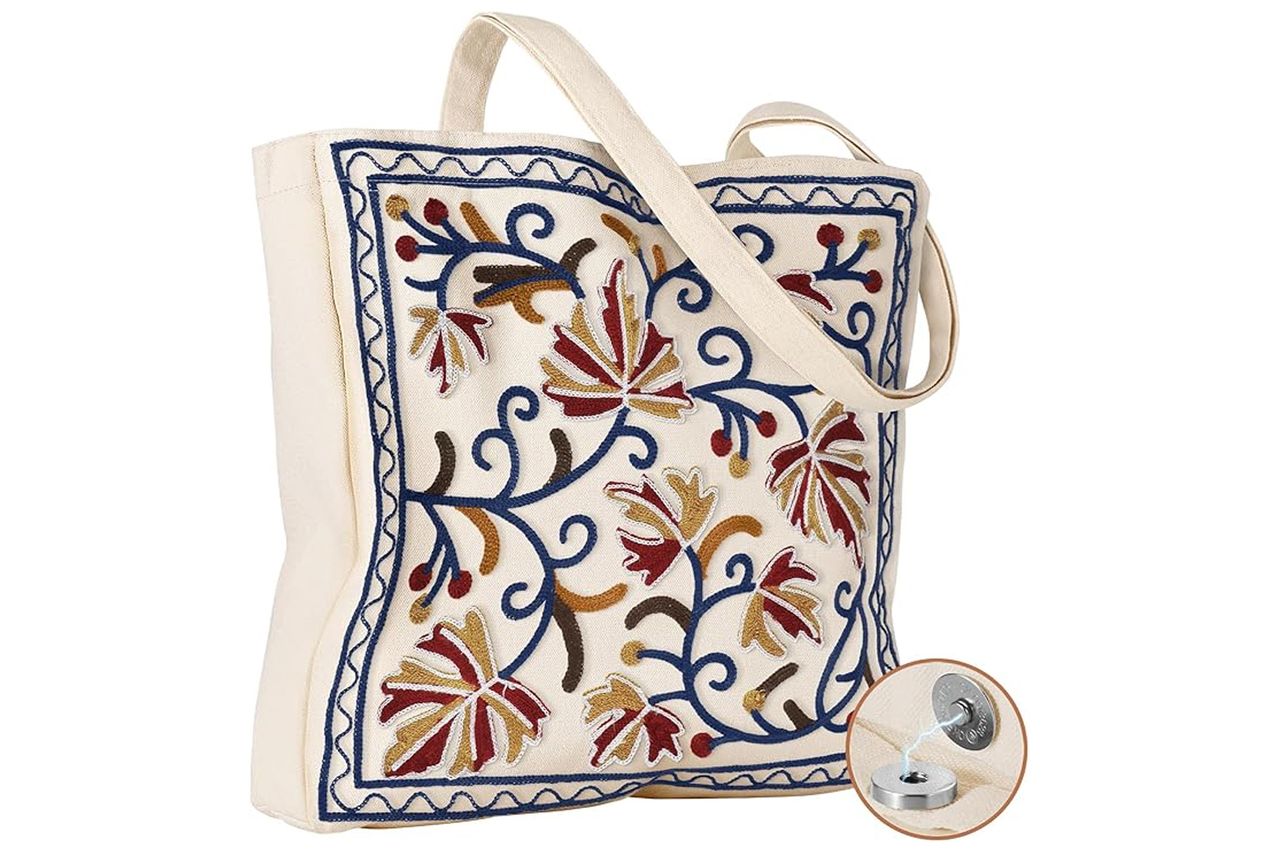 Miss Adola Aesthetic Embroidery Tote Bag