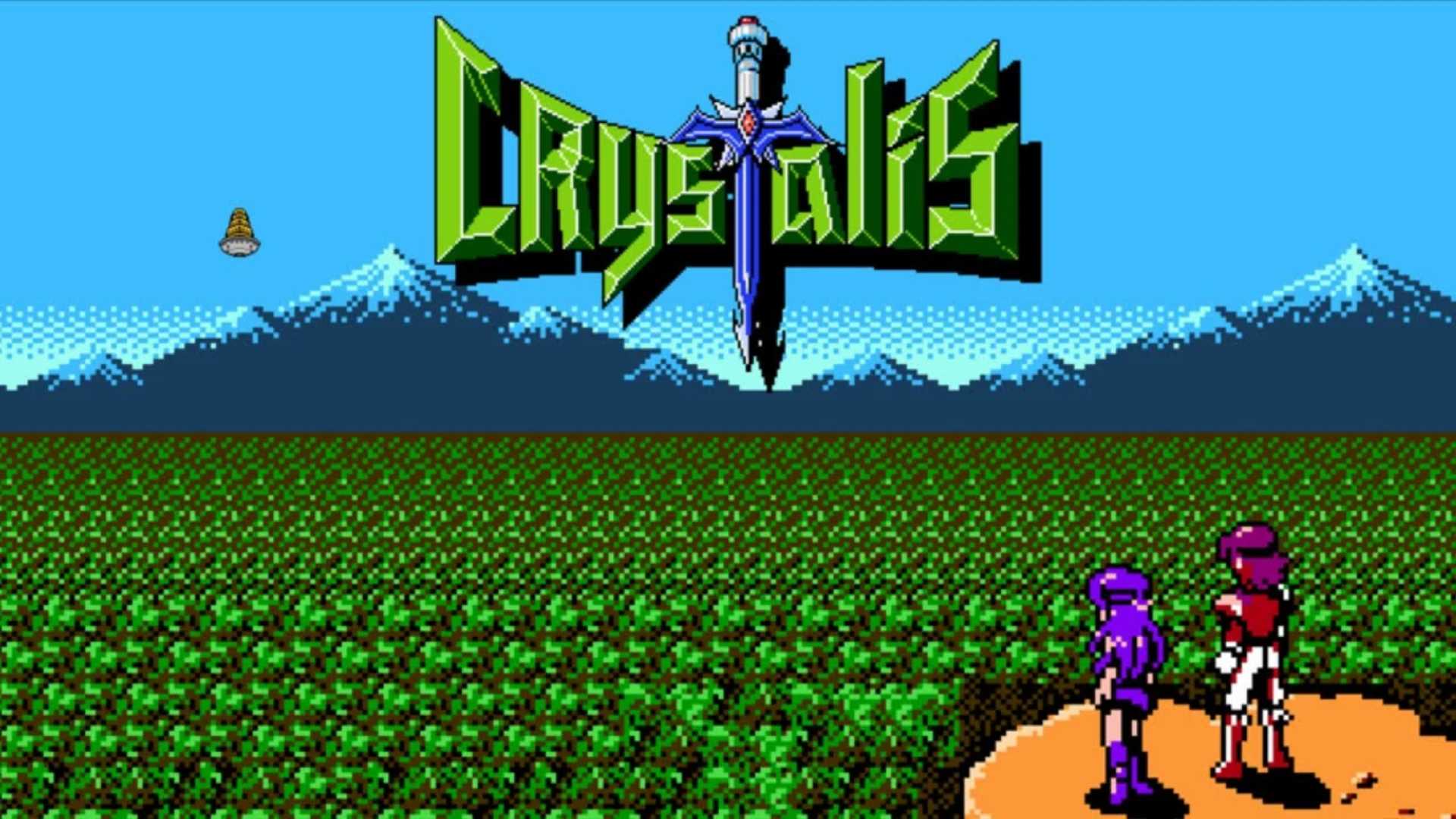 Crystalis NES title screen
