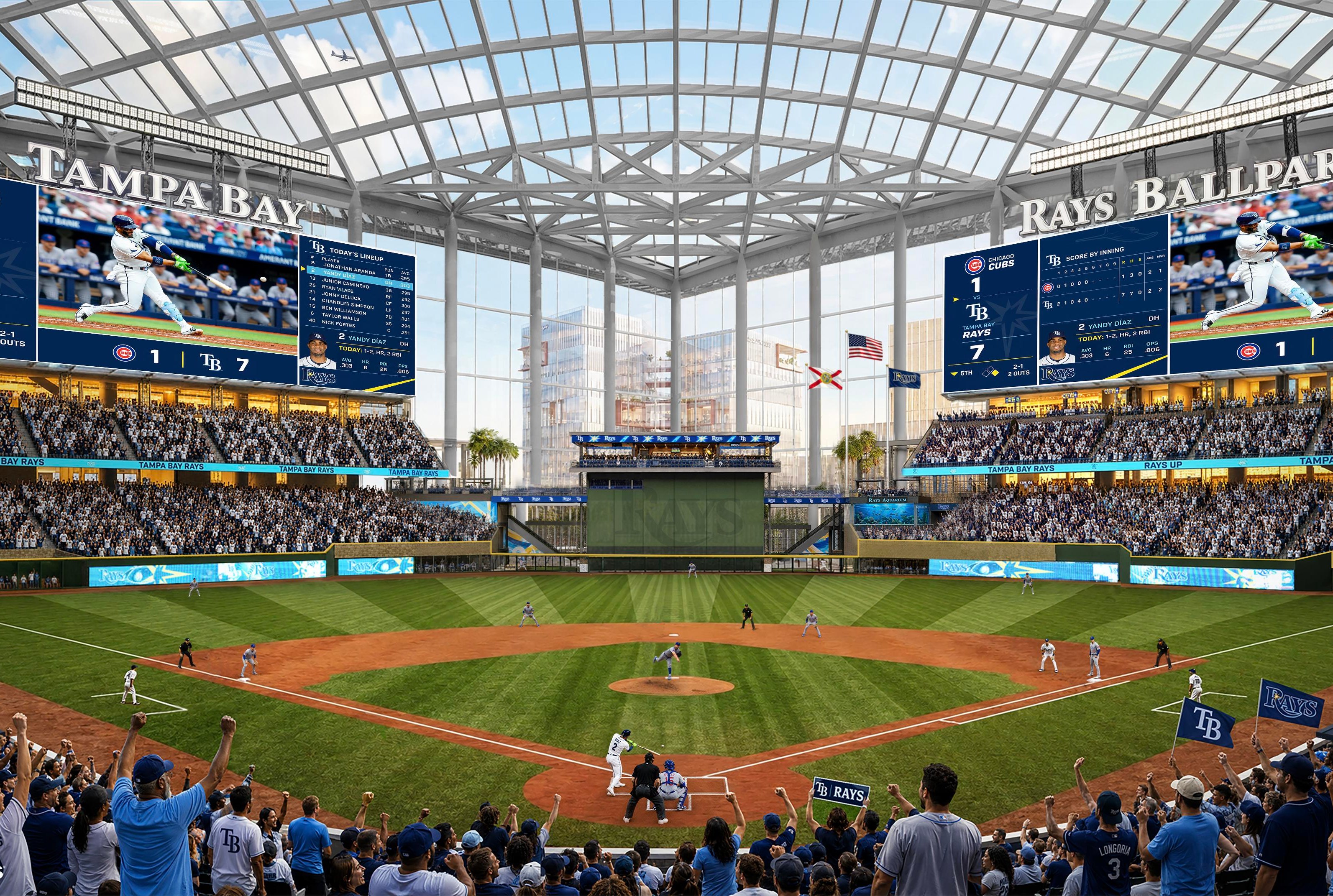 Rays unveil new renderings for stadium & forever home district (updated)