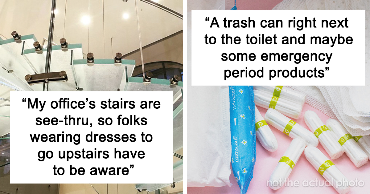Glass office stairs: 25 things that make offices uncomfortable for women