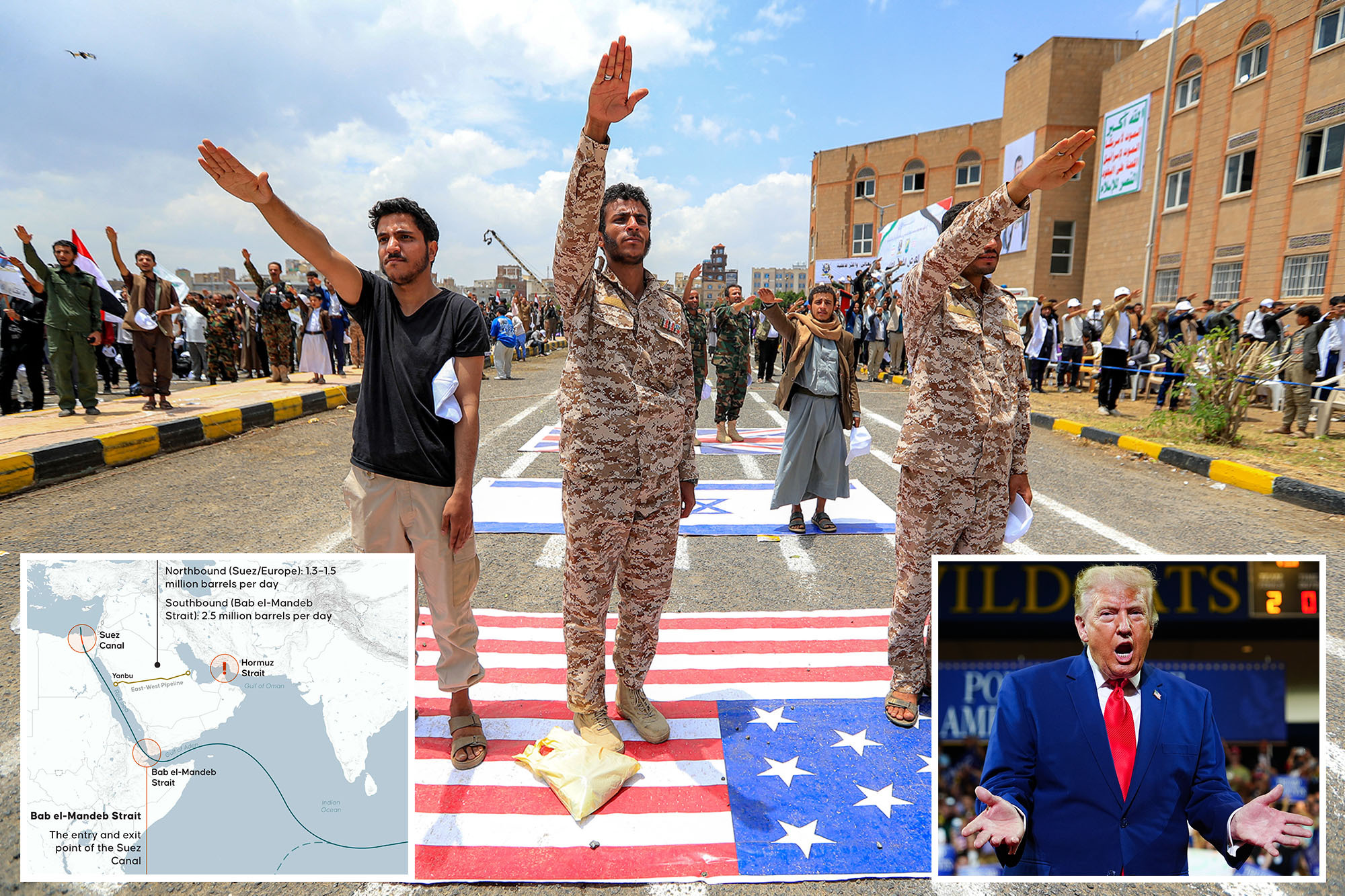 Trump warns US will hit Houthis in Yemen after they fire at two Saudi ships