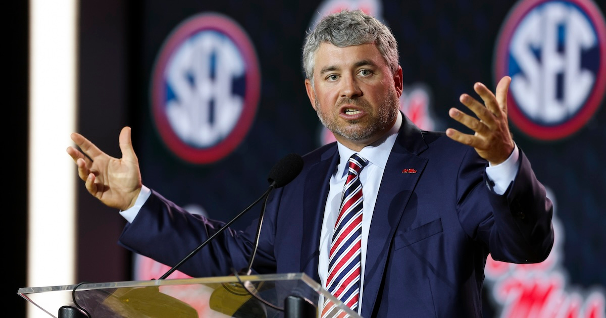 New Ole Miss coach Pete Golding tried to be polite; it lasted 17 minutes