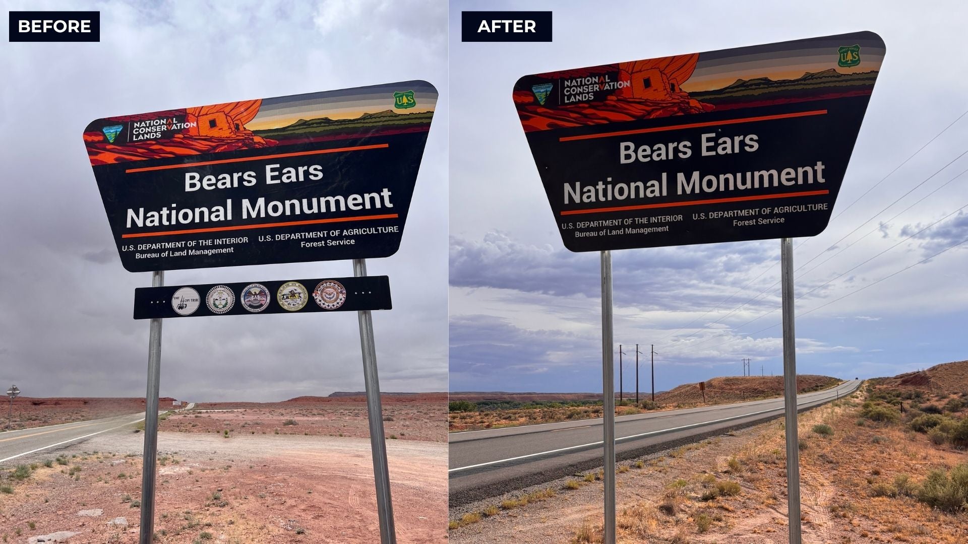 Photos show tribal symbols removed from Bears Ears signs. Here’s what’s ...