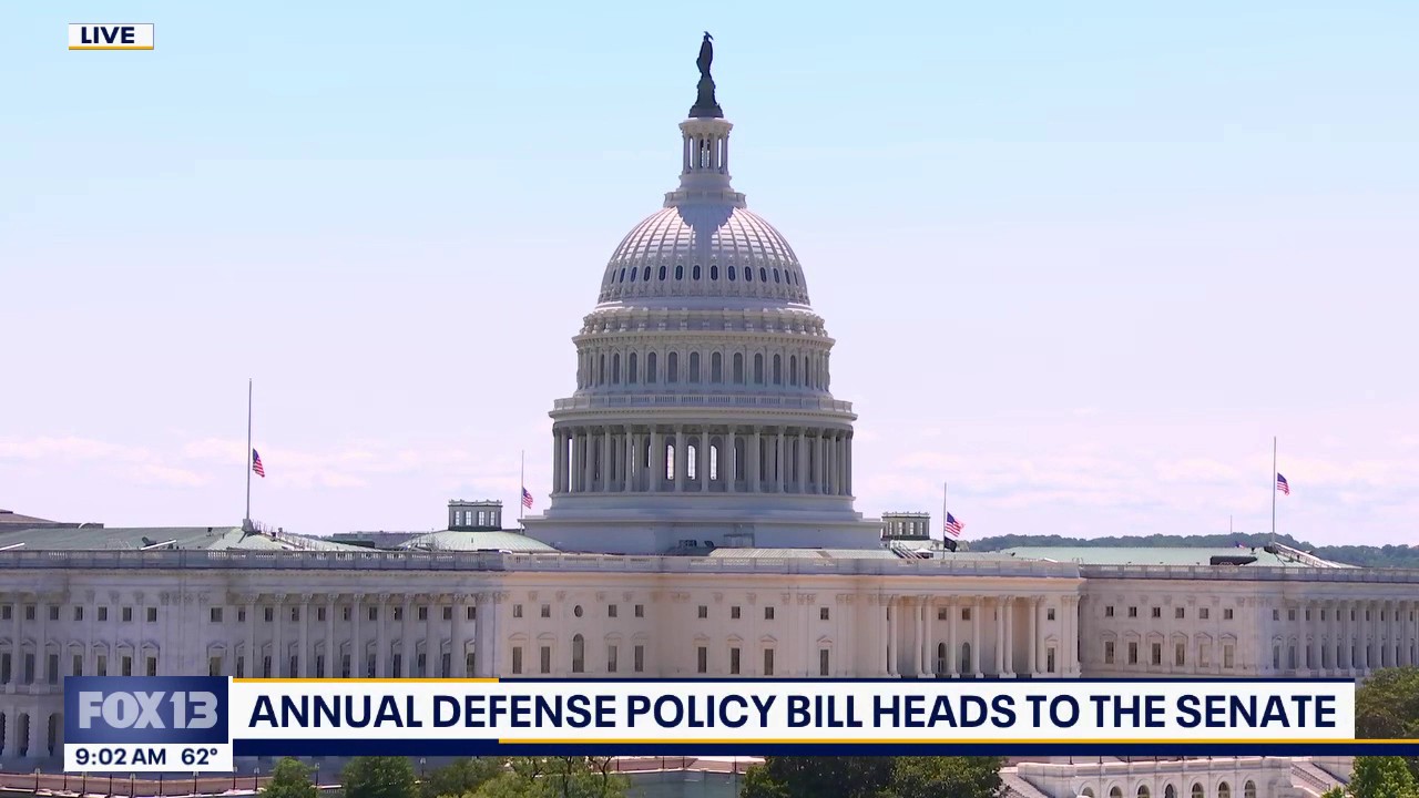 The US annual defense policy bill heads to the Senate, updates on war ...