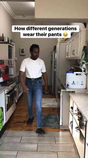 How different generations wear their pants