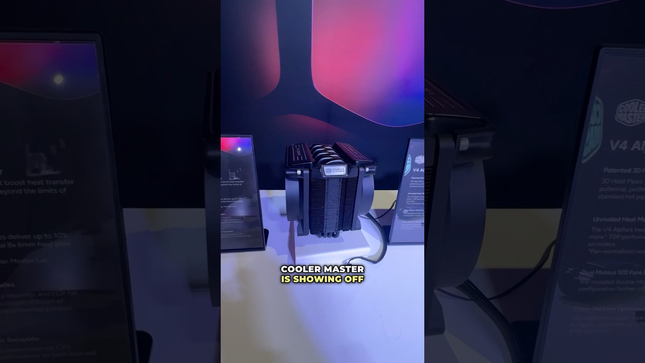 The Cooler Master V8 Ace CPU cooler at Computex 2025!