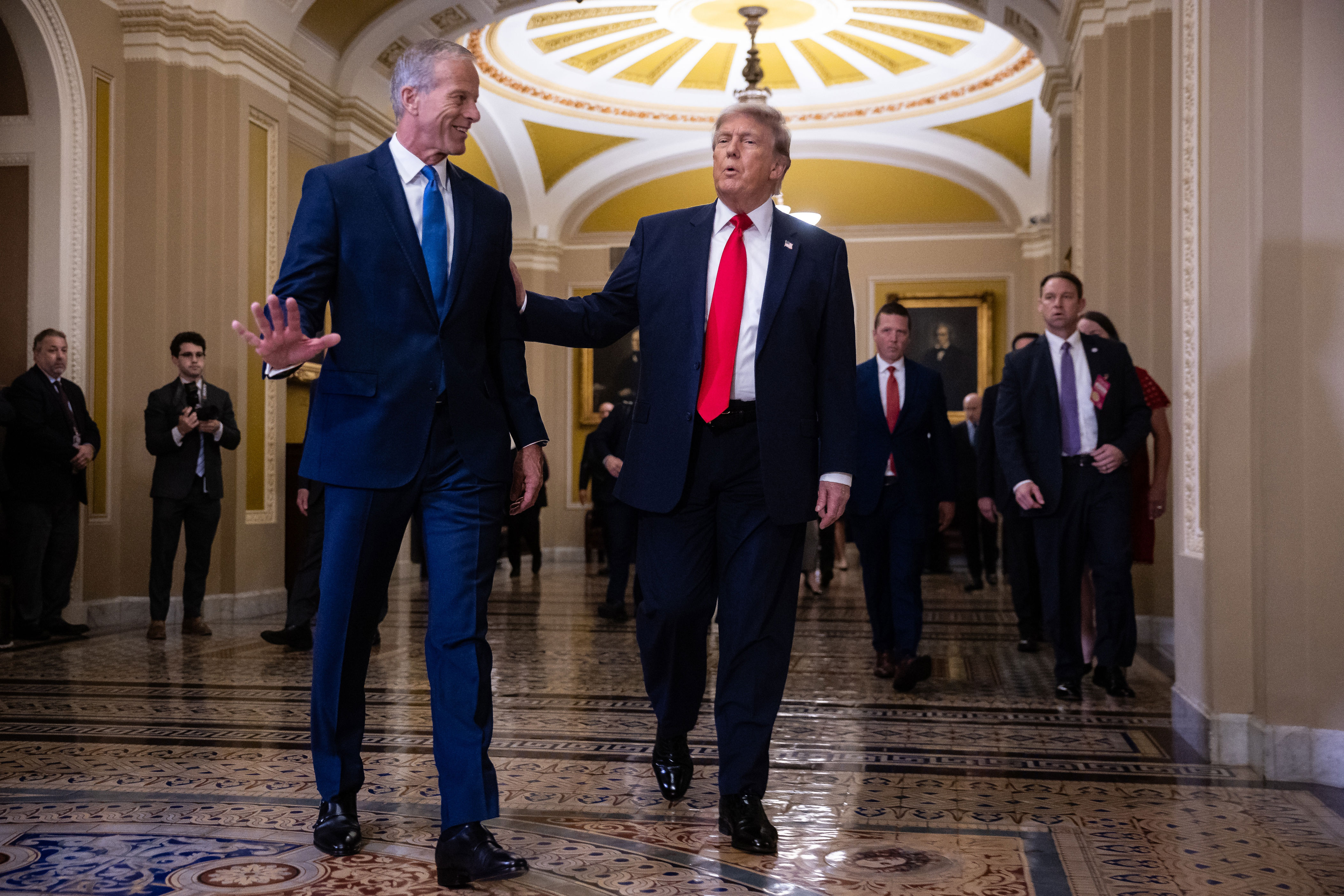 ‘A circular firing squad': Senate GOP pushes back on Trump's tiff with Thune