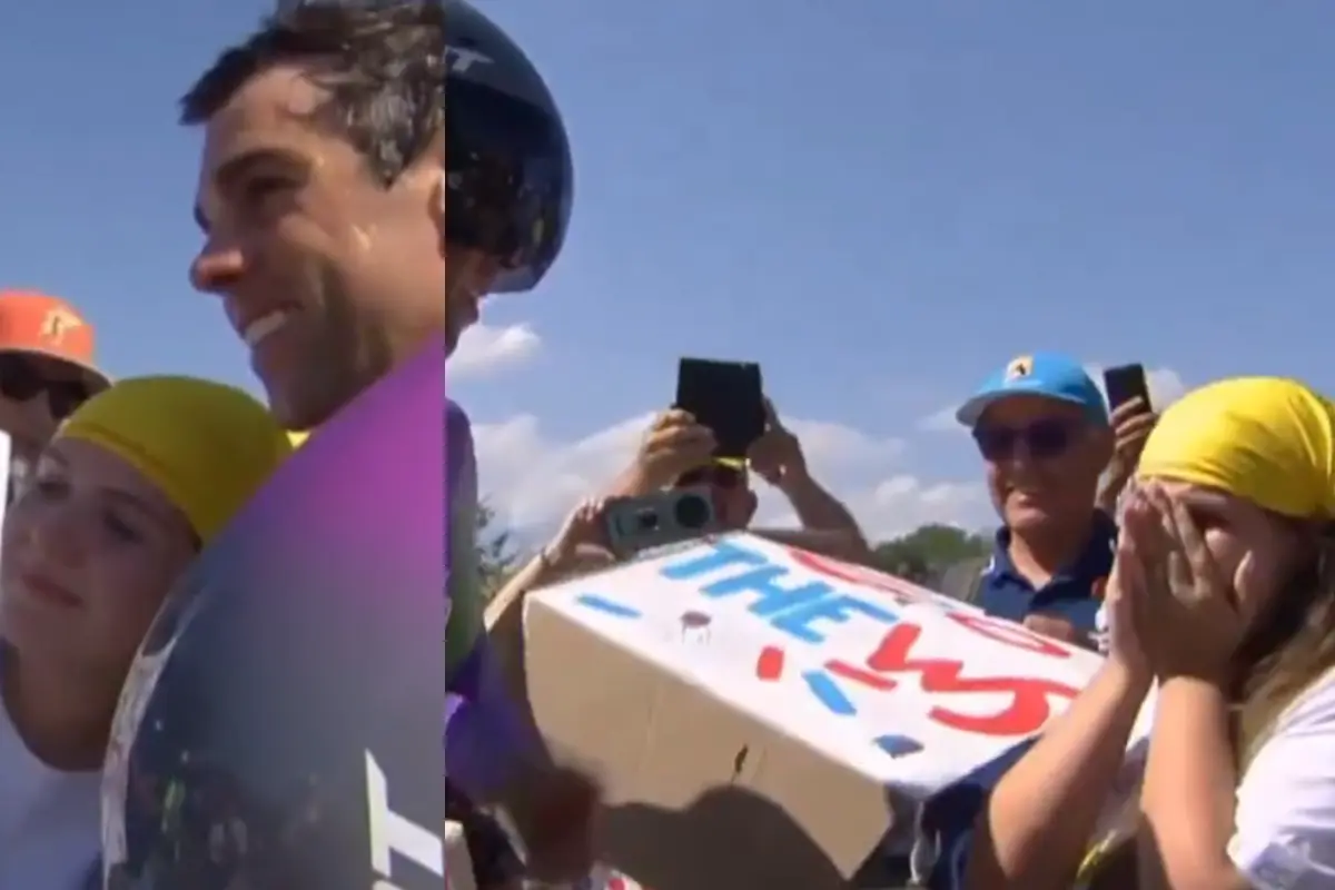 Michael Matthews moved a Tour de France fan to tears with a tribute to ...