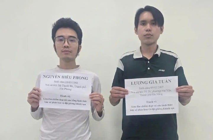2 kẻ lừa bán vé pháo hoa Đà Nẵng, đặt phòng khách sạn trên mạng
