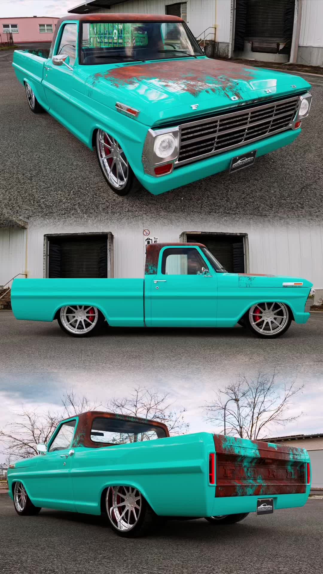 A stunning 1968 Ford F100 with custom 3D design that turns heads