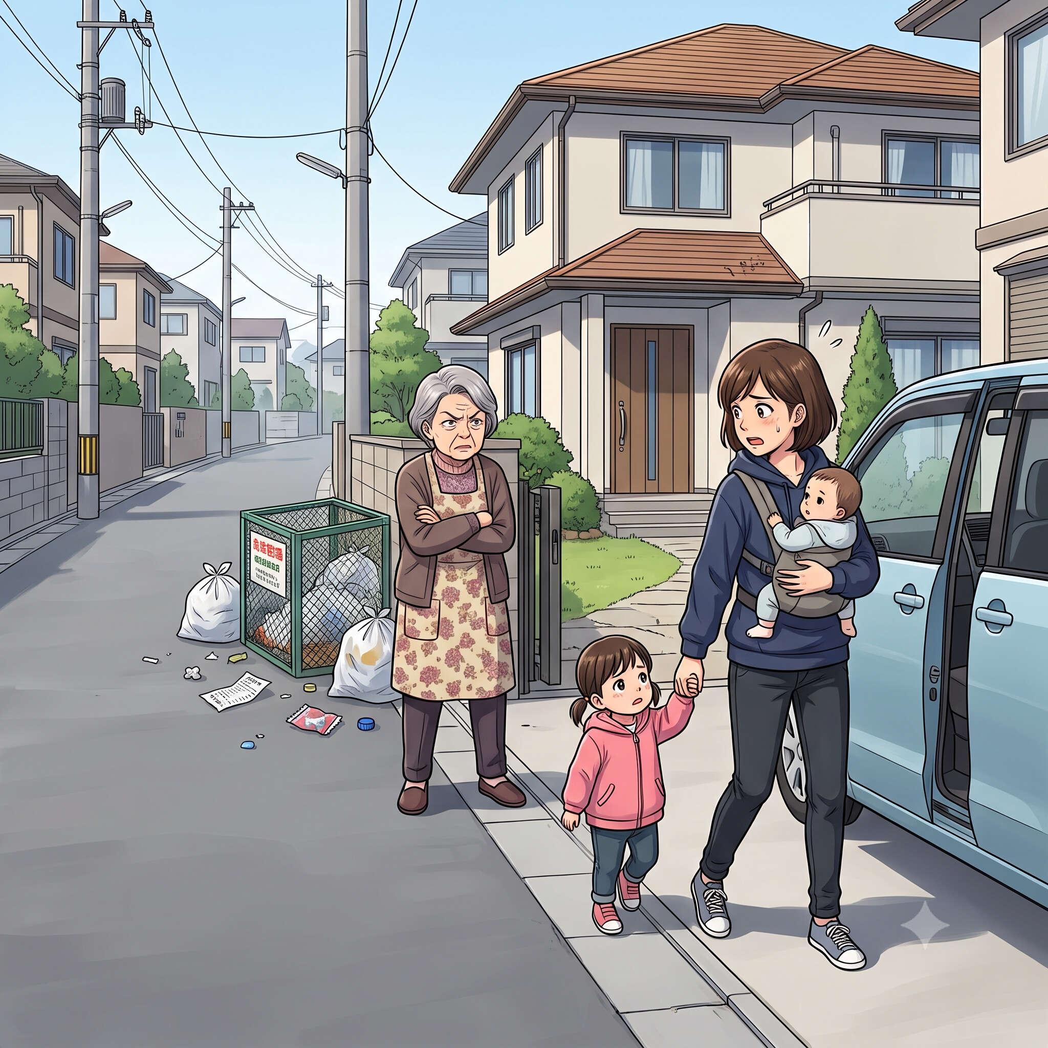 「早くゴミを片付けなさい!」ゴミ捨て場で怒鳴った女性。だが、私が告げた事実に絶句
