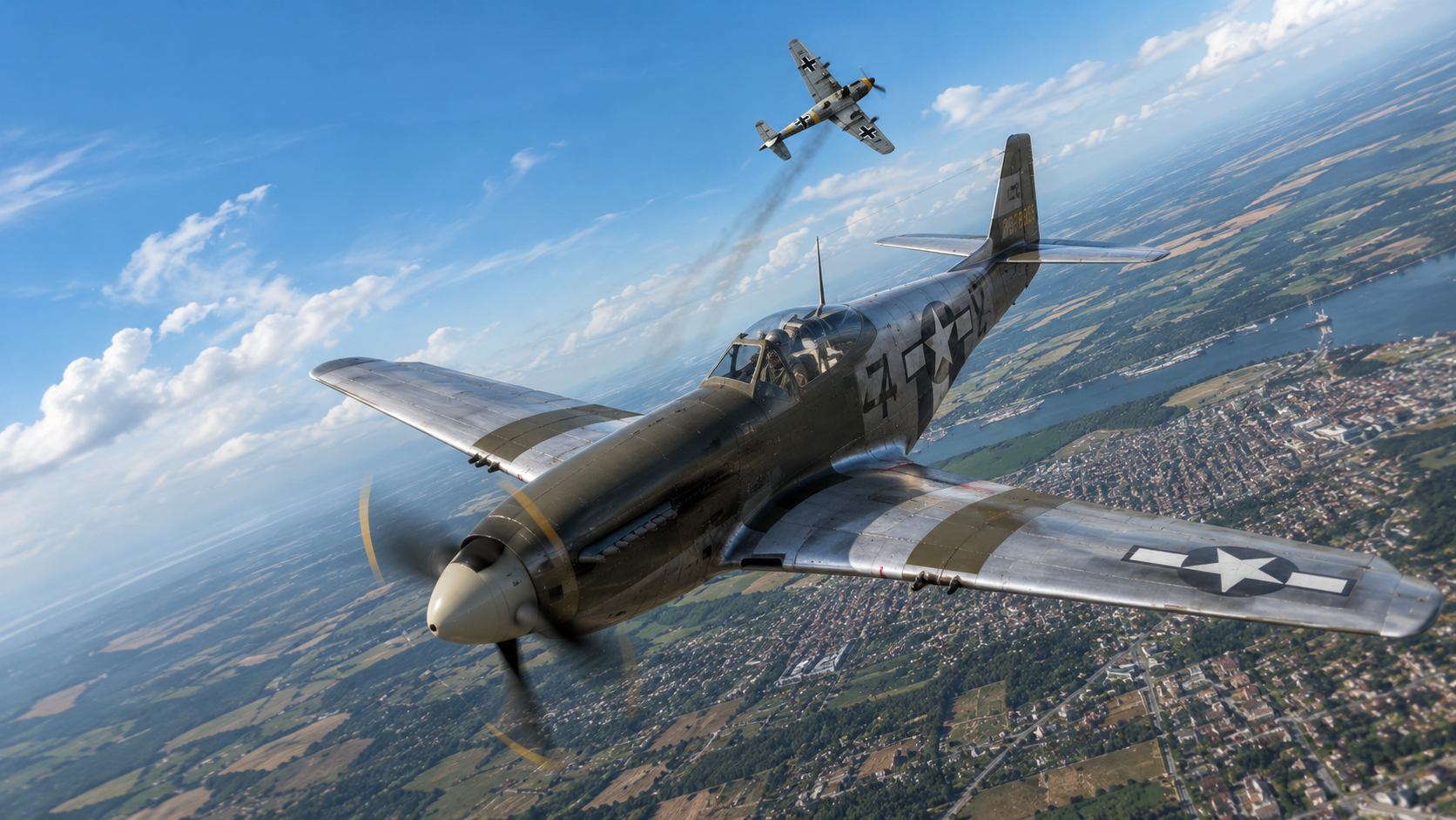 Ed McNeff’s first dogfight in the P-51 Mustang