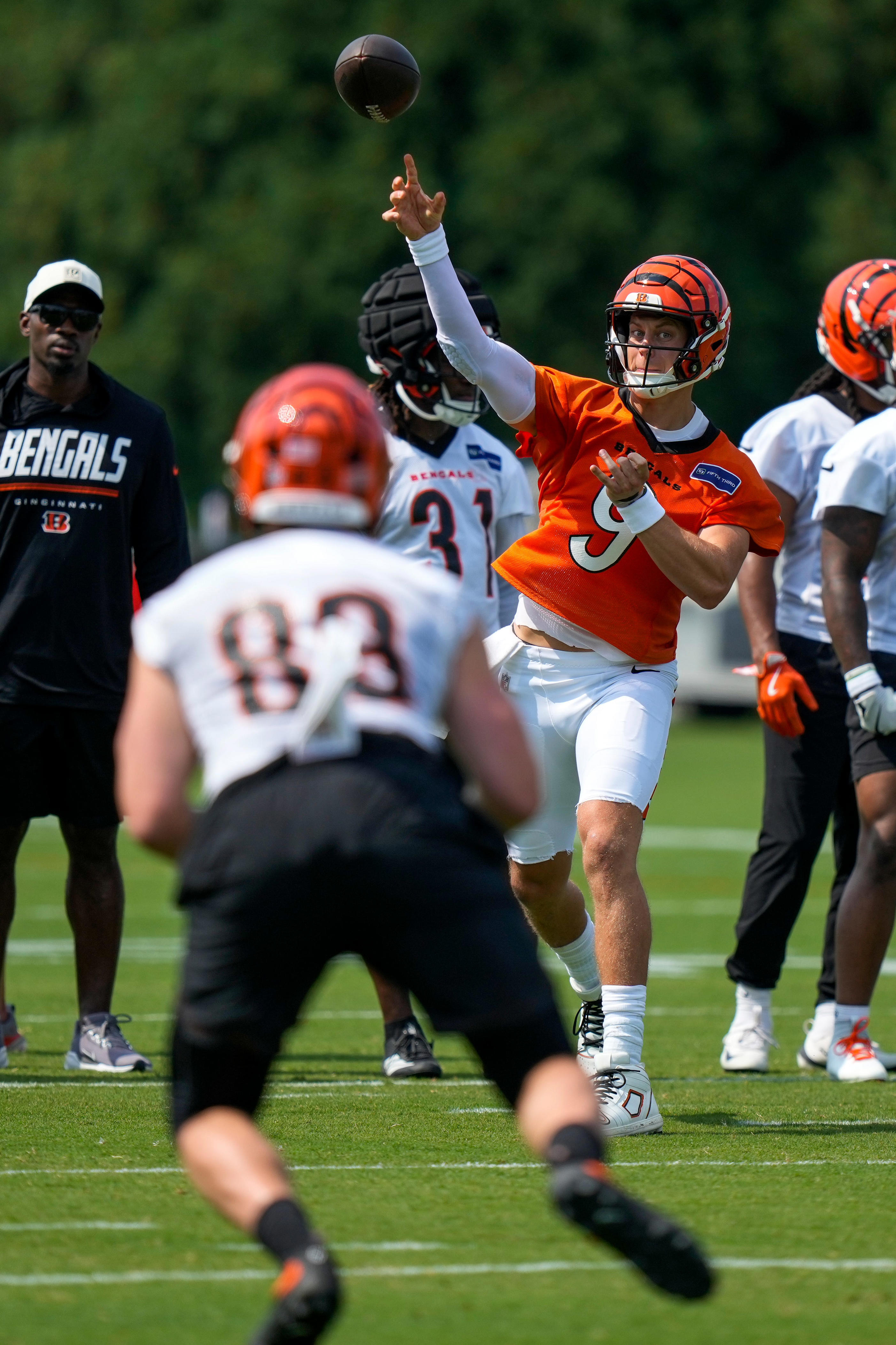 Two huge losses for us. Joe Burrow addresses Bengals' TE injuries