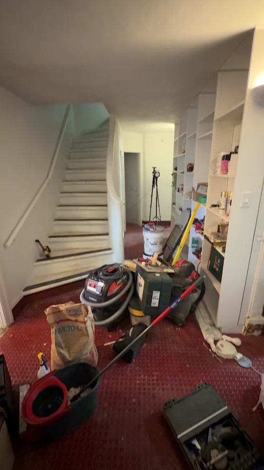 Basement entry makeover