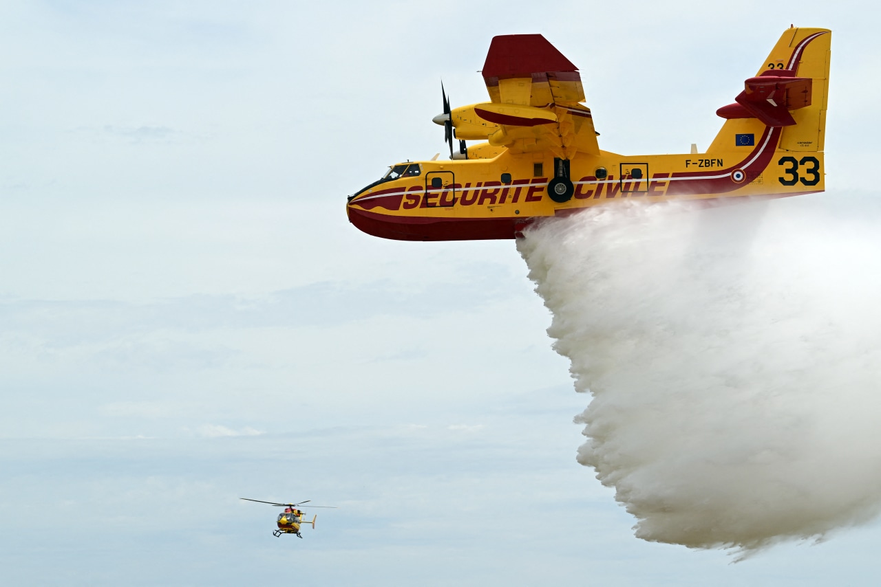 France is using 12 aging planes to fight its wildfires