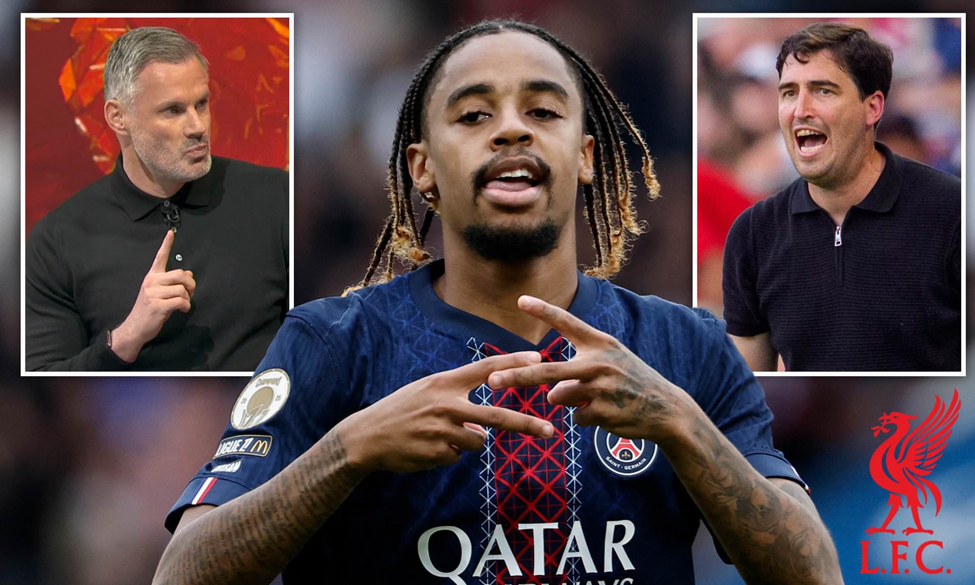 Carragher warns Liverpool against pursuing Barcola and claims star would not be the right signing