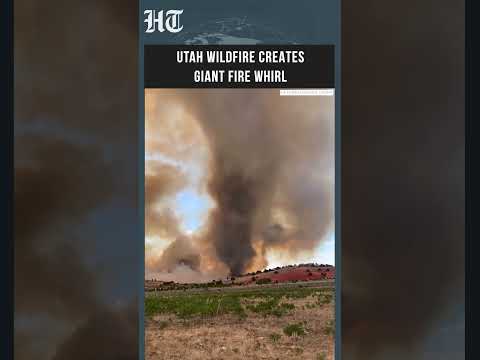 Watch giant fire vortex caught on camera amid Utah wildfire
