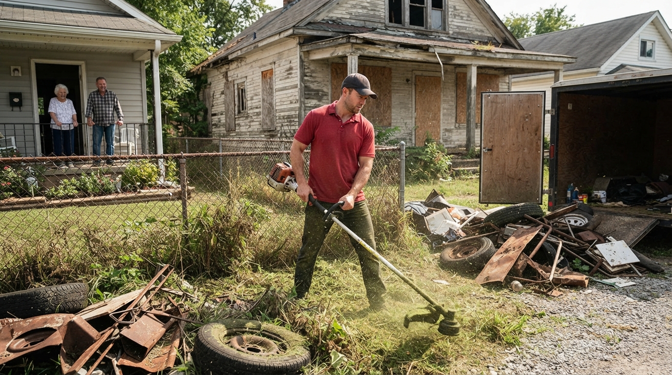 Neglected squatter property cleared after years of neighborhood misery