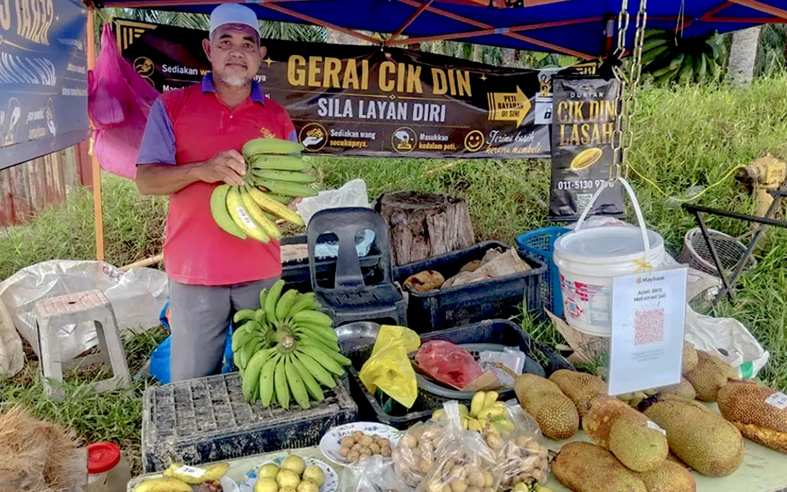 Self-service fruit stall runs on something money can’t buy – trust