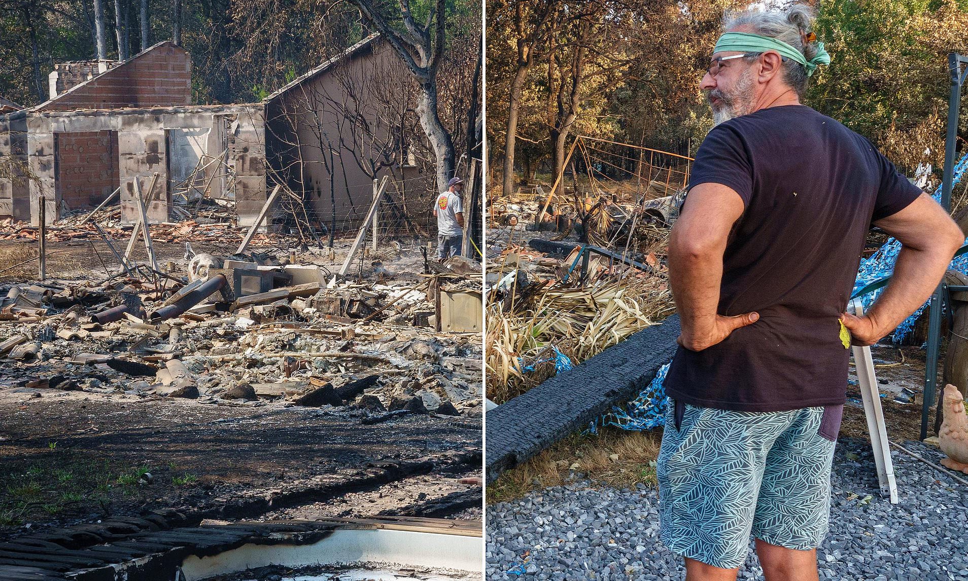 'It's all gone': Le Porge local tells of hours-long battle to try to save his home from wildfire