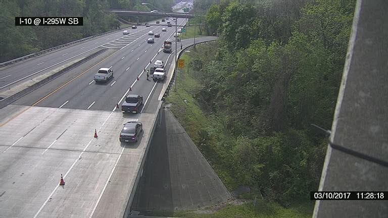 Ramps from I-10 west to I-295 north/south closed overnight for asphalt ...