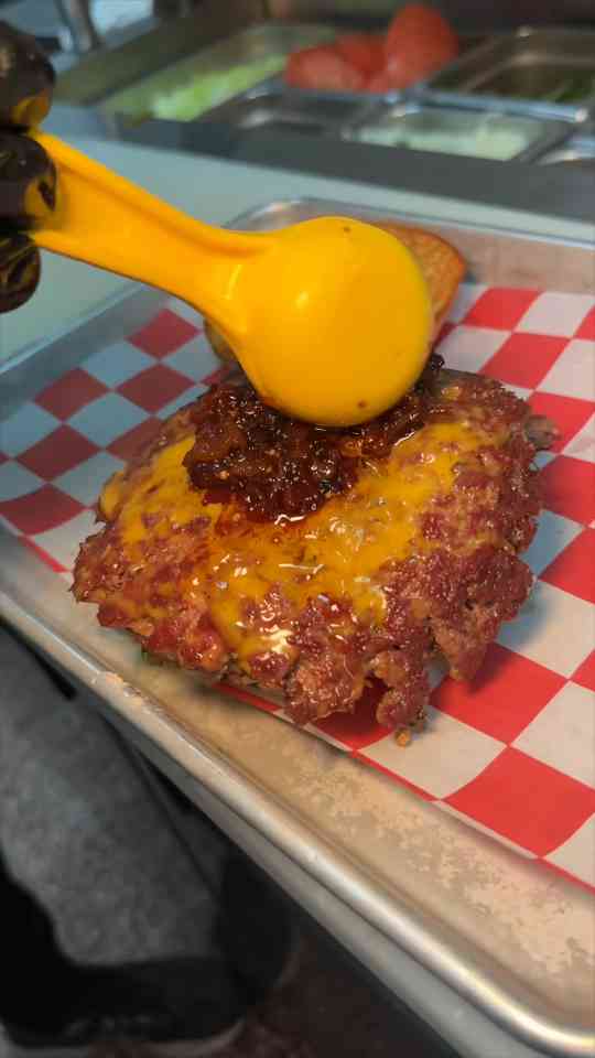 Jalapeno popper burger in Galloway