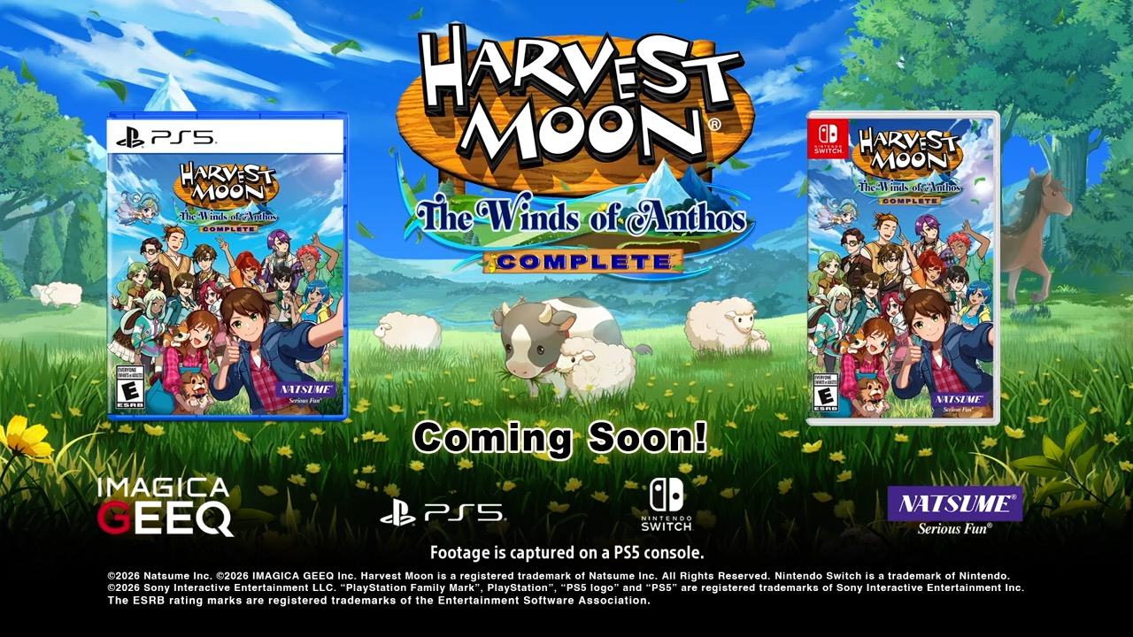 Harvest Moon The Winds of Anthos complete official trailer