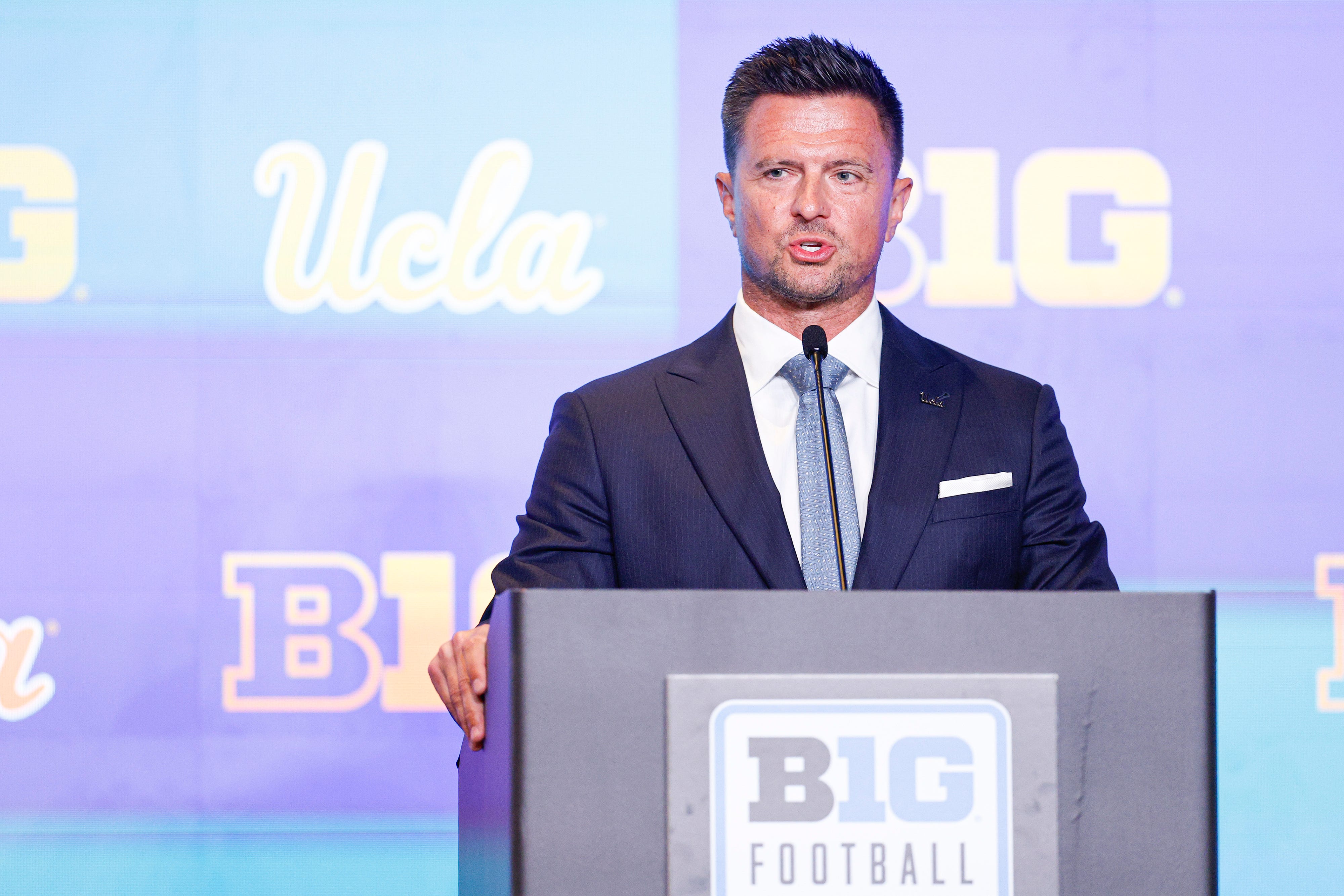 Bob Chesney talked of his 'alignment' with UCLA at Big Ten Media Day
