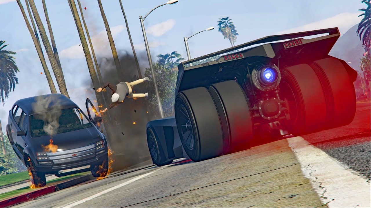 We got kicked by the lobby! Batmobile trolling! | GTA 5 funny moments