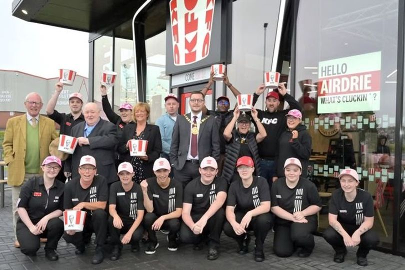 Airdrie KFC opening attended by North Lanarkshire’s provost