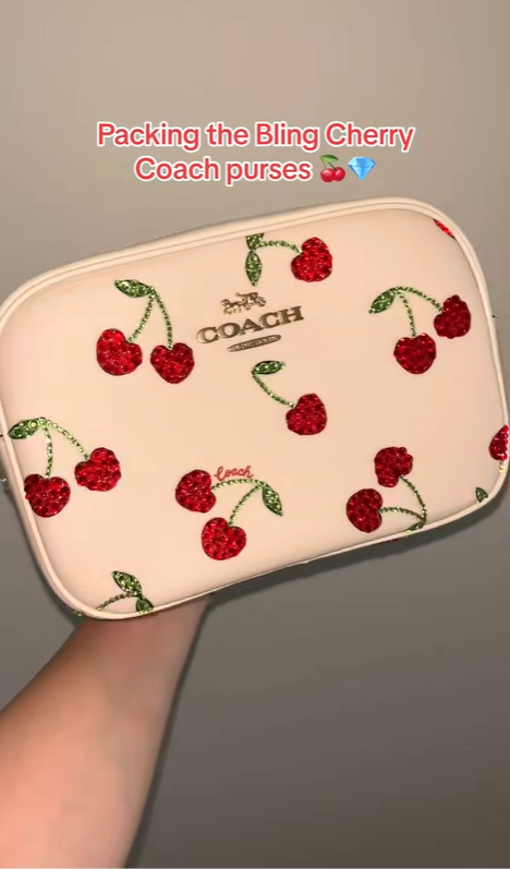 Cherry bling coach purse design