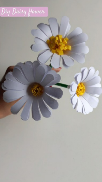 Create stunning paper daisies with this quick DIY guide