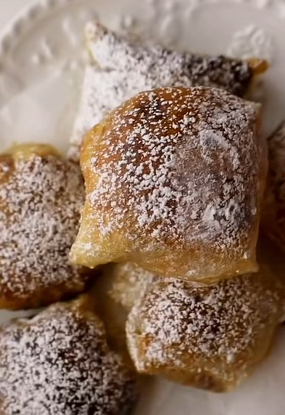 Easy chocolate beignets with rice paper