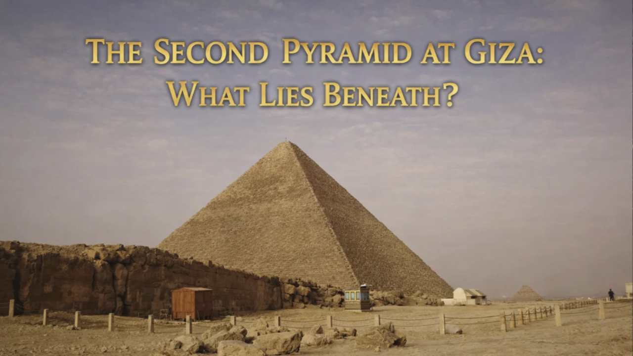 Exploring the second pyramid of Giza from the inside