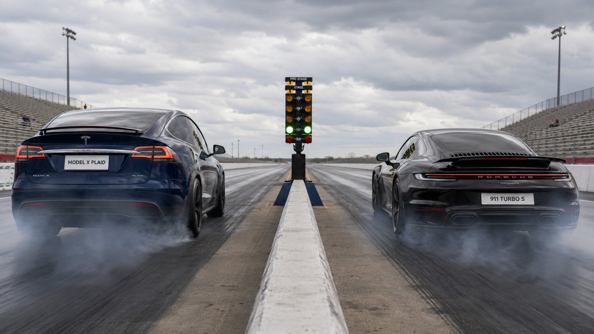 Can a 1,000HP Porsche beat the Tesla Model X Plaid?