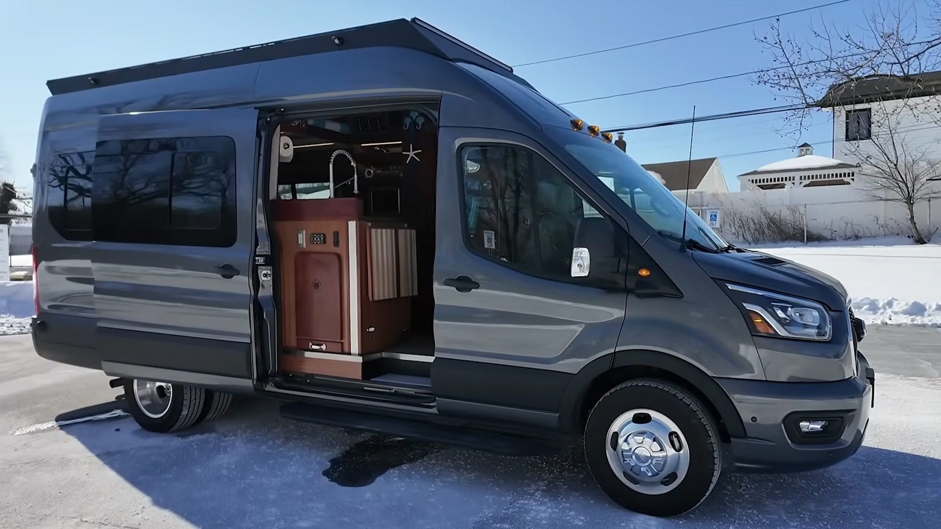 Luxury yacht inspired stealth camper van build