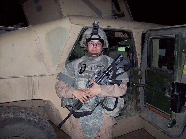 Her arrest by the National Guard went viral. Now she's taking legal action.