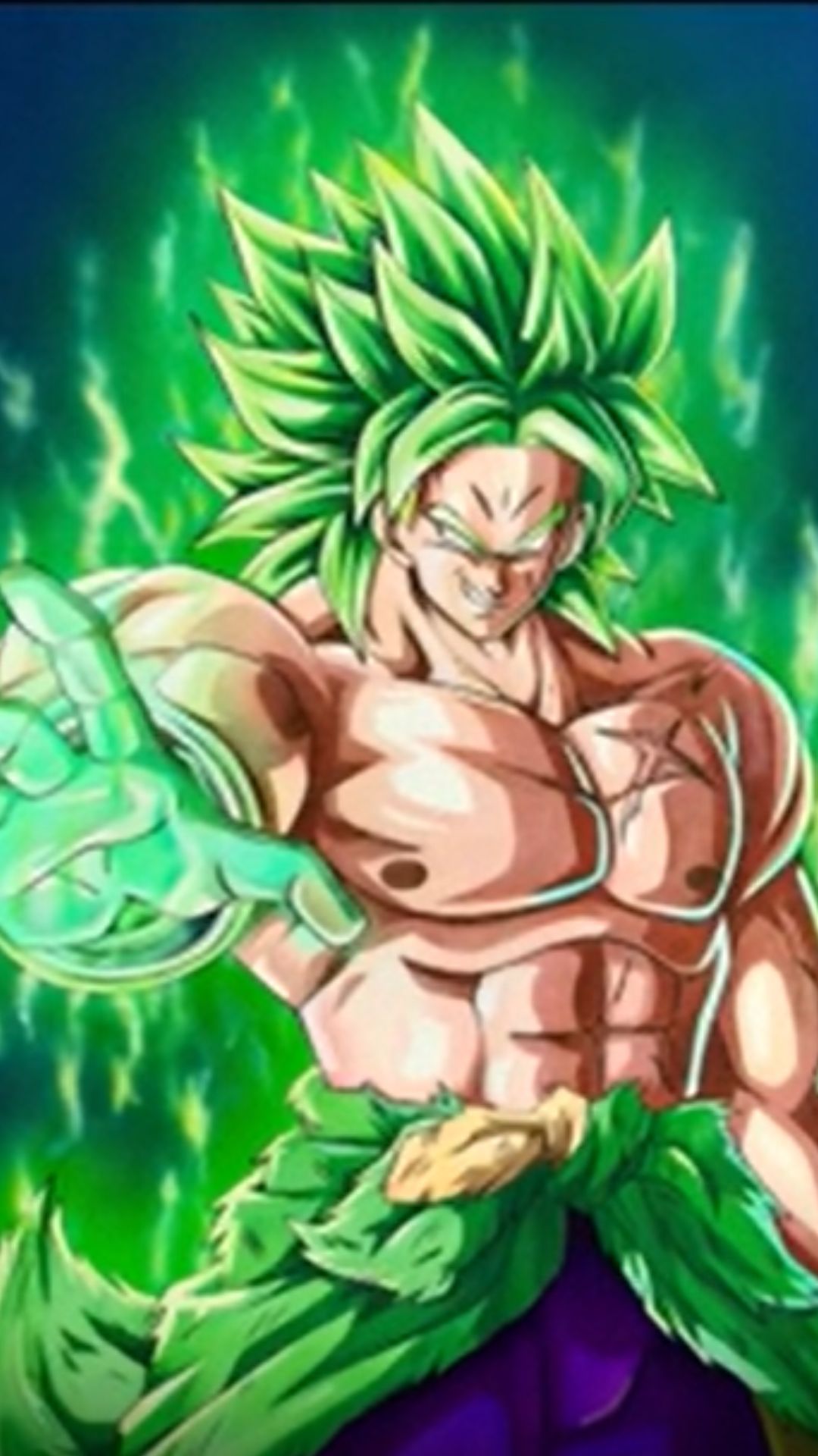 This Broly drawing captures his legendary power