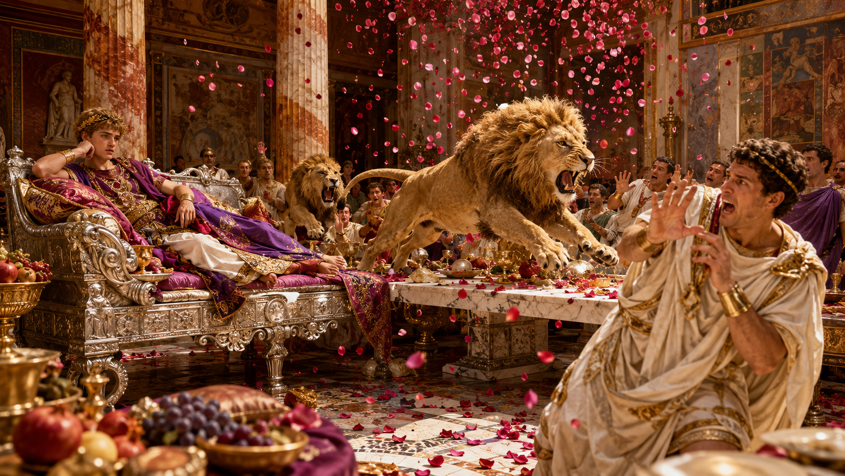 Rome’s wildest parties - tigers, gladiators, and imperial excess