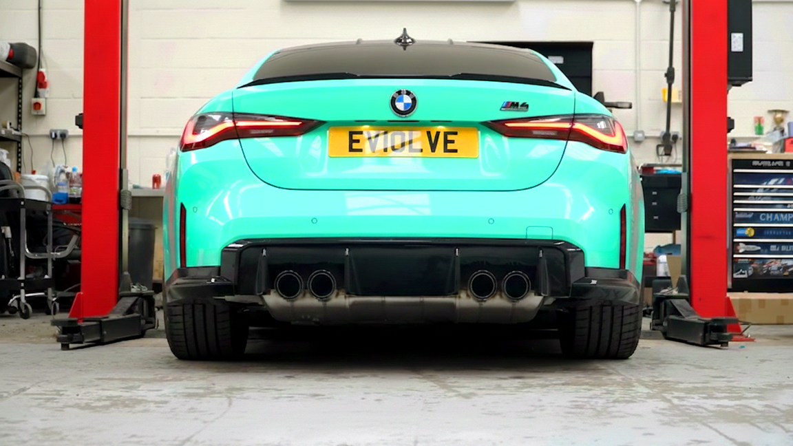 BMW M4 J pipe comparison changes exhaust sound character