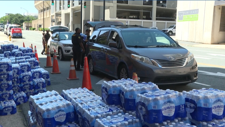 Forsyth County, Winston-Salem to distribute bottled water at four sites Thursday