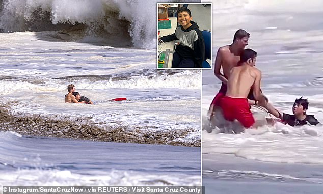 Father of boy rescued from California surf speaks out