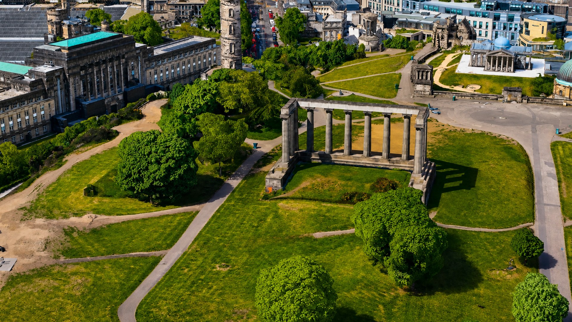 Have you seen Scotland’s National Monument from above?