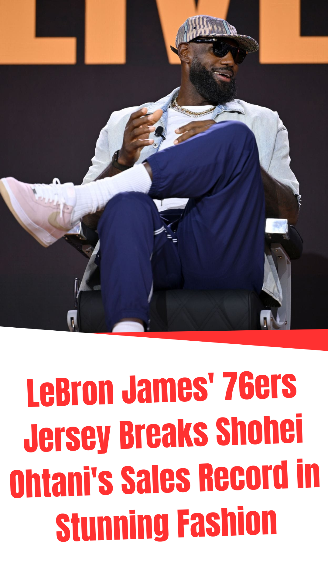 LeBron James' 76ers jersey breaks Shohei Ohtani's sales record in ...