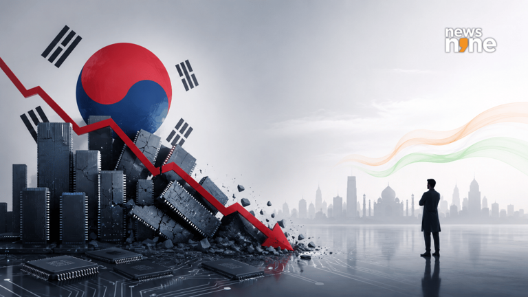 South Korea AI stock crash: Key lessons for Indian investors, tech shares and valuations | Image created using AI tools.