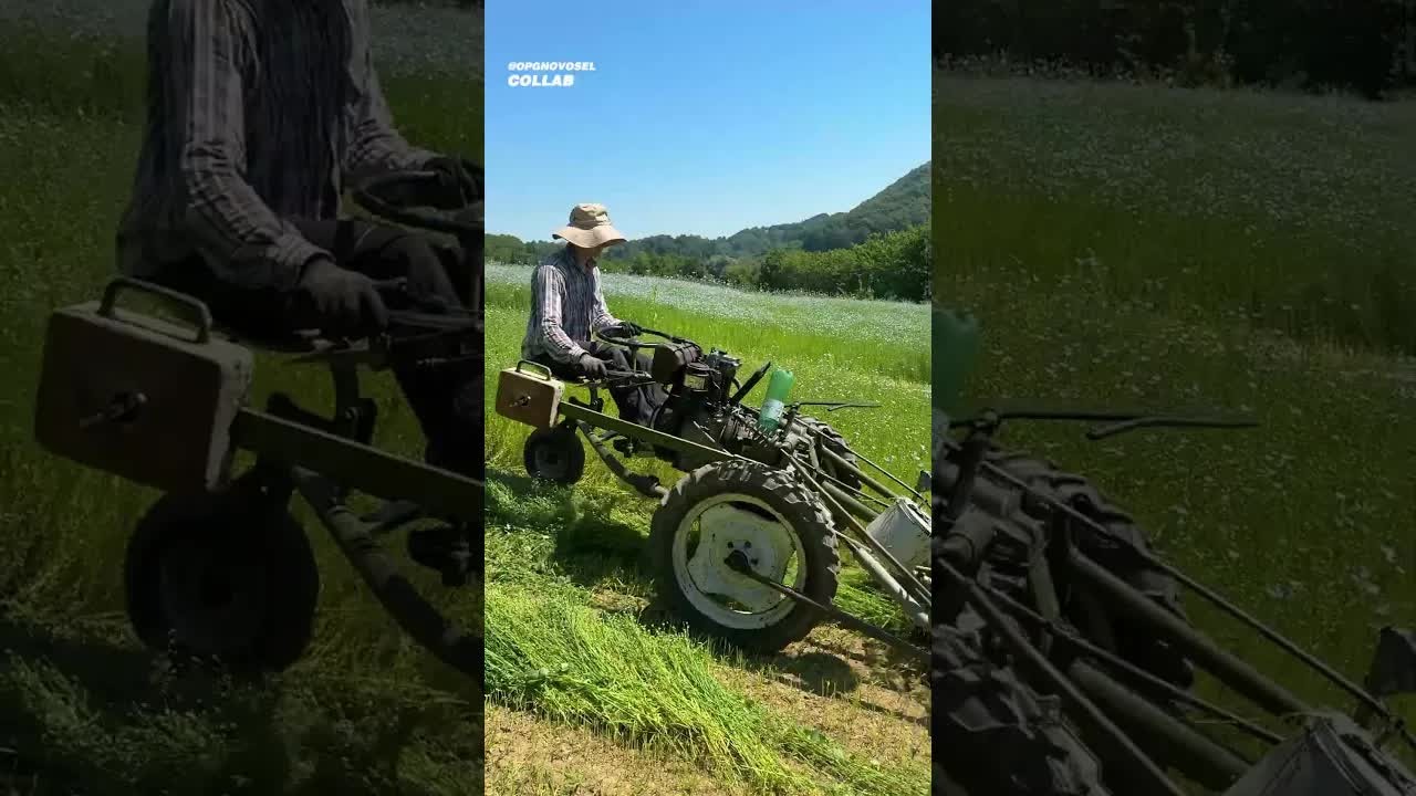This linen machine harvests like the field owes it money